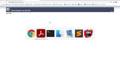 Selenium Grid server setup for mobile device using appium