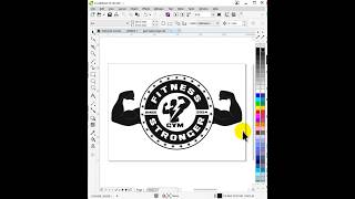 How To Make Fitness Logo Design | Gym Logo Design #youtubeshorts #skgraphictech #shortvideo