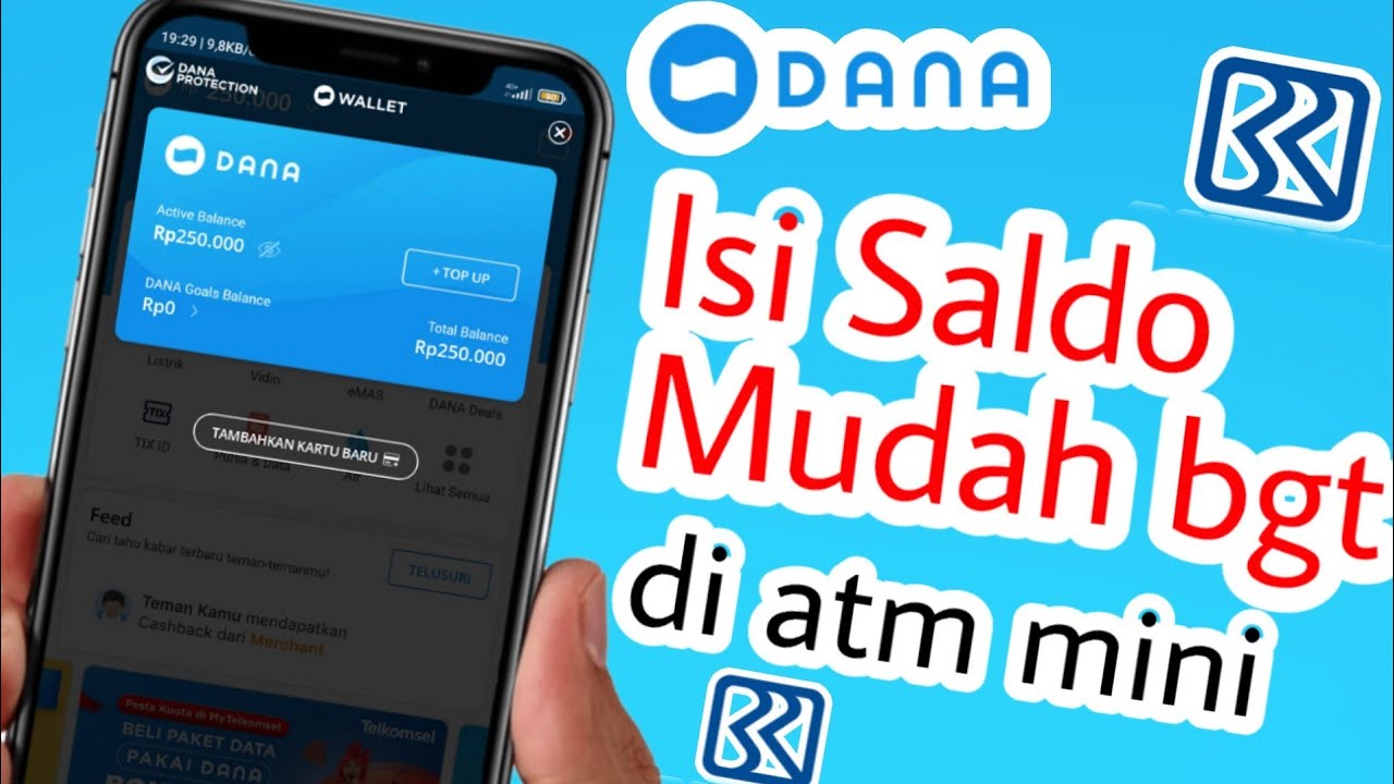 cara isi saldo dana di atm mini brilink terdekat mudah bgt cuy YouTube