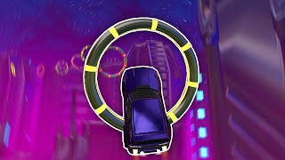 Rocket League Neon City Rings map w/ Chill Lofi Background 🎵 - RL ASMR