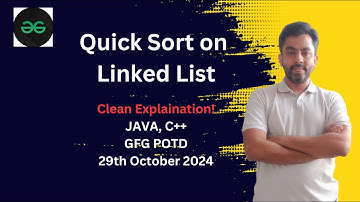 Quick Sort on Linked List | GFG POTD 29 Oct 2024 | JAVA | C++