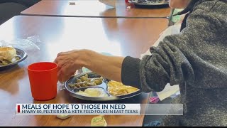KETK, Peltier Kia Longview team up with Hiway 80 to give meals to those in need