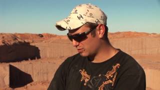 "The Australian Farmer" Granite Sculpture