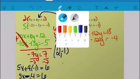 Solving Systems Algebraically using Elimination Video Notes