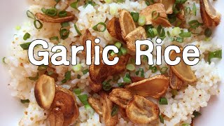 Garlic Rice | rice bawang | filipino food | Cooking ASMR