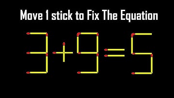 Can You Solve This Matchstick Puzzle? | Move 1 Stick to Fix the Equation! #simplylogical #braintest
