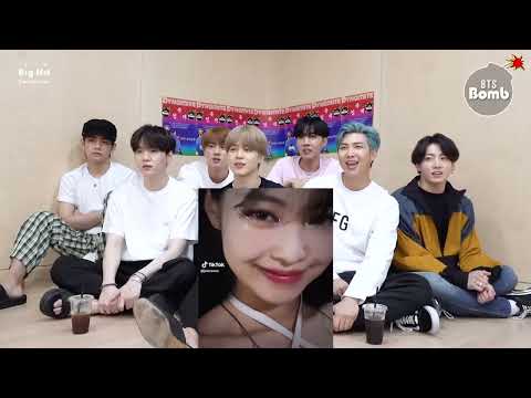 BTS REACTION TO Blackpink Jennie TikTok Compilation