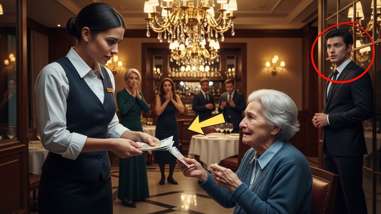Todos se Rieron de la Anciana… Hasta que su Hijo Millonario Vio lo que la Mesera Hizo