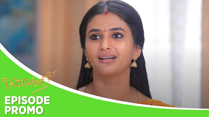 Ponni | Episode Promo | 20th August 2024