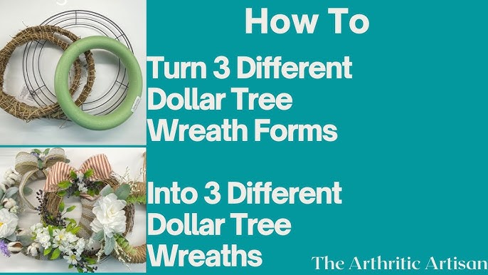 HOW TO WIRE A DOLLAR TREE WREATH FORM DIY 