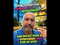 How to Add FAQ Schema To WordPress (Step-by-Step Guide That Takes You by the Hand!)