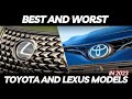 Best and Worst Toyota and Lexus Models for Reliability in 2023