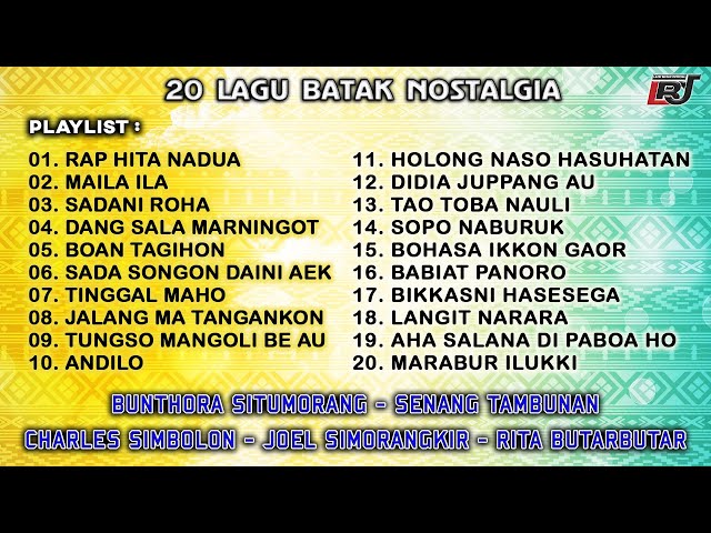 Lagu Batak Nostalgia Charles Simbolon & Rita Butarbutar, Bunthora & Senang Tambunan,Joel Simorangkir class=