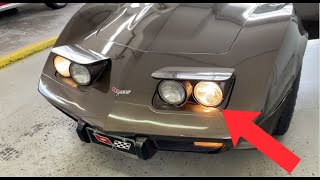 How To Remove / Replace Headlight Bulb On A 19681982 Chevrolet Corvette C3