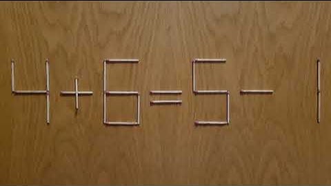 Математична головоломка. Перемістити 1 сірник щоб наша рівність була правильною