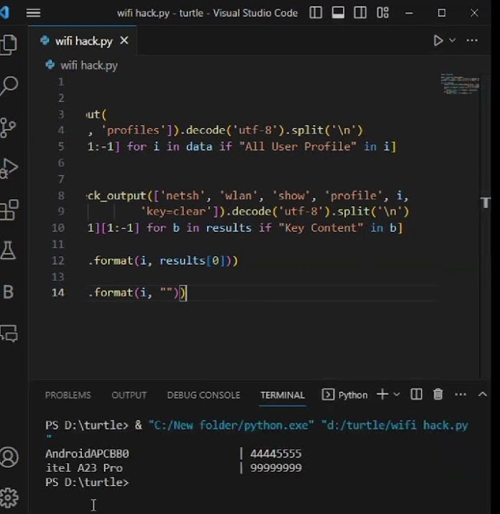 Wifi hack using python youtube