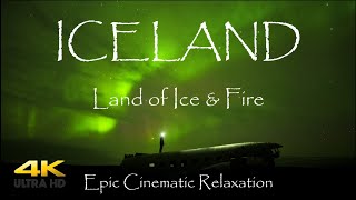 Iceland by drone in 4K - Beautiful landscapes with calming music to boost your relaxation