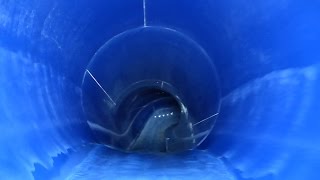 Rapids Water Park - Tubin' Tornado Rafting Slide (Blue) Onride POV
