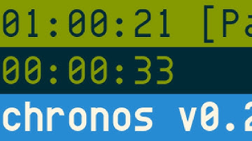 chronos, ncurses multi-timer/stopwatch