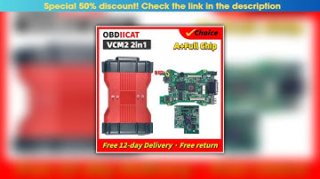 Today Only Top Quality VCM Full Chip Diagnostic Tools VCM2 IDS Interface Multi-language Double PCB•