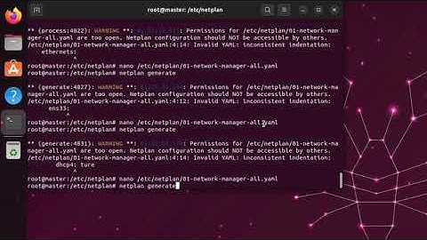 Permissions for /etc/netplan/01-network-manager-all.yaml are too open Netplan configuration should