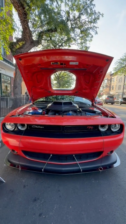 2021 Dodge Challenger Scatpack Shaker in GoMango at the Somerville Cruise Nights #ralhellcat #dodge