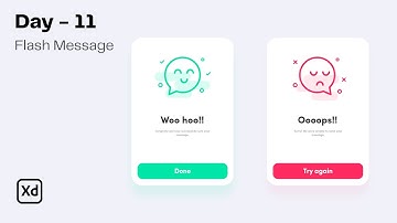 Daily UI Design Challenge | Day - 11 | Flash Message