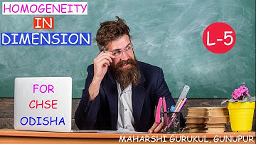 Unit and Dimensions L4 I Class 11 Physics Chapter 2 I For CHSE Odisha