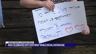Kingsport man celebrates 90th birthday as family practices social distance