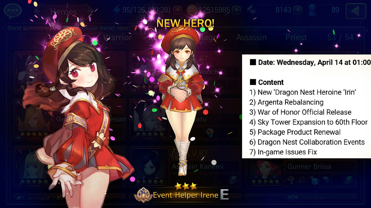 wonder 5 master Update Wonder5 Masters New Dragon Nest Hero Irine Gameplay