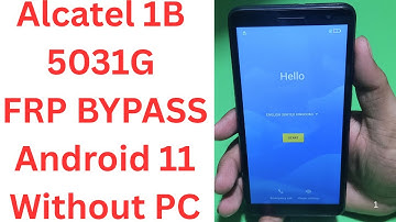 Alcatel 1B 5031G FRP BYPASS Android 11 Without PC | alcatel 5031g frp bypass