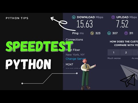 Build Program to Detect Internet Speed download and Upload in Python 2022