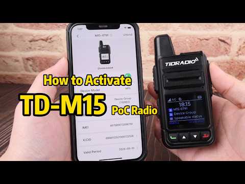 Quick Start Guide | TD-M15 PoC Radio Activation Tutorial #tidradio #globaltalk #outdoors