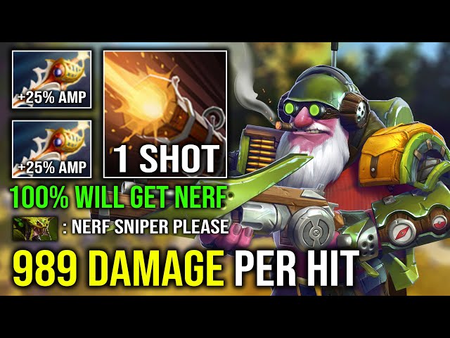Icefrog Will Nerf Sniper in 7.36 After This - 1 Shot From Miles Away Khanda Rapier 989 Damage Dota 2 class=