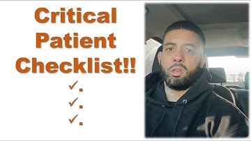 Checklist for Critical Patients | NYC EMS Ambulance 🚑 | NYC EMT Paramedic  / Medical Doctor