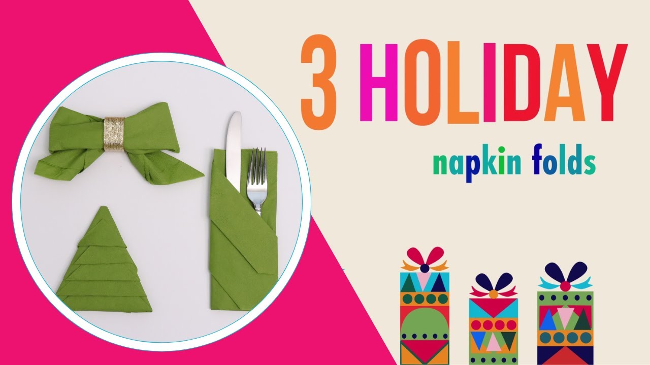 Christmas Paper Napkin Folding Ideas Easy Christmas Paper Napkin Folding Ideas Easy