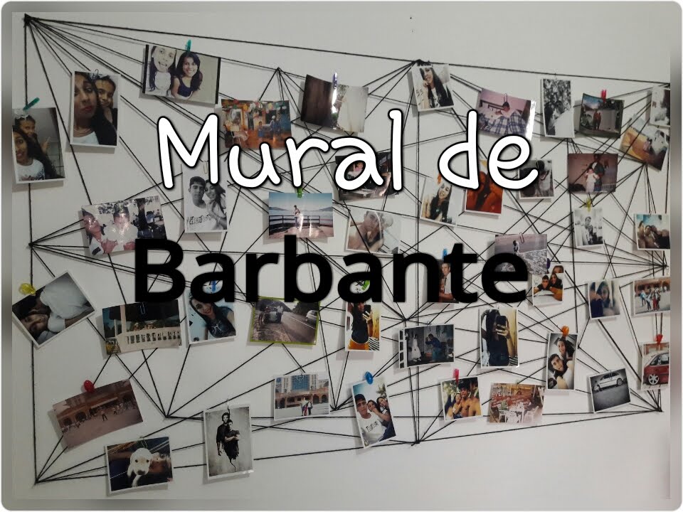 Mural de barbante | (Re) decorando | Universo-DIY | Faça você mesmo