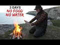 Survival challenge 3 days with no food no water eat what i catch  coastal foraging