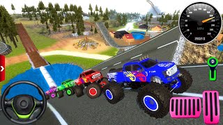 Jeep Cars Mega Stunts Ramp Simulator #4-Offroad Monster Truck Driving 3D - FHD Android GamePlay screenshot 1