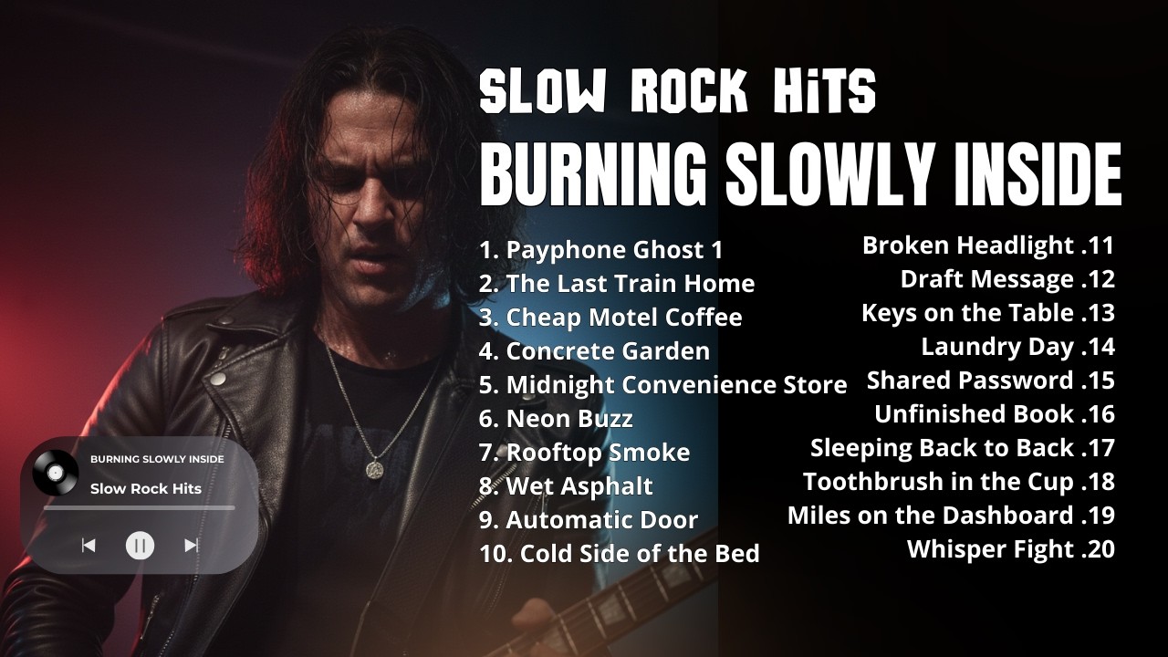 Emotional Slow Rock Playlist - Burning Slowly Inside - Slow Rock Hits