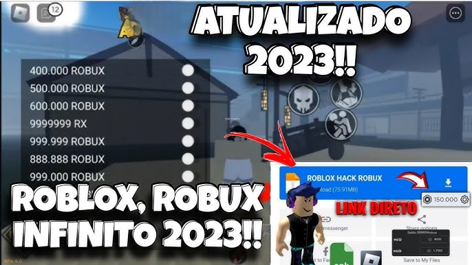 SAIU! 🧐 ROBLOX MOD MENU ATUALIZADO APK 2023 COM ROBUX INFINITO GRÁTIS  ATUALIZADO VIA MEDIAFIRE 