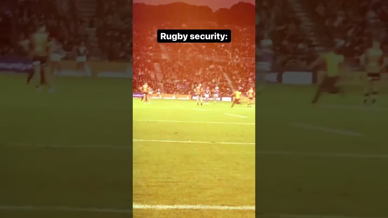 This is security in rugby… 😨