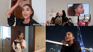 weekly vlog in Stockholm & Dubai ♡ Nars afternoon tea event, solo in Dubai, pilates & new abayas