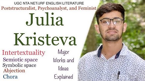 Julia Kristeva || Intertextuality || Semiotic, Symbolic, Abjection, Chora || Major Works and Ideas !