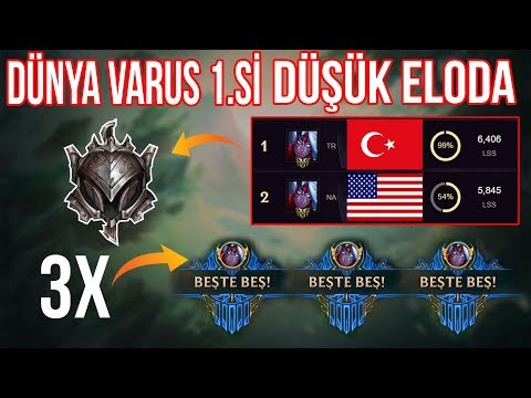 TEK MAÇTA 3 PENTA! DÜNYA VARUS 1.Sİ DÜŞÜK ELODA OYNARSA NE OLUR?LoL Pit