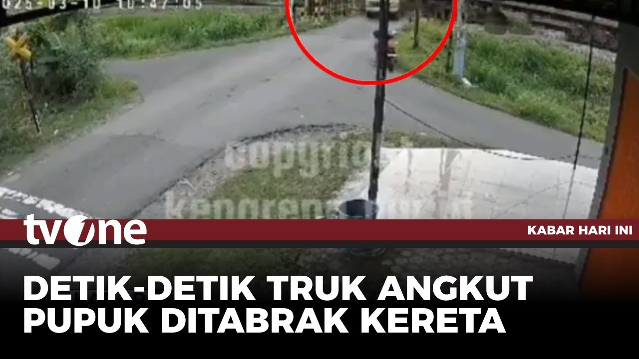 Truk Tertabrak Kereta Api di Perlintasan Tanpa Palang Pintu | Kabar Hari Ini tvOne