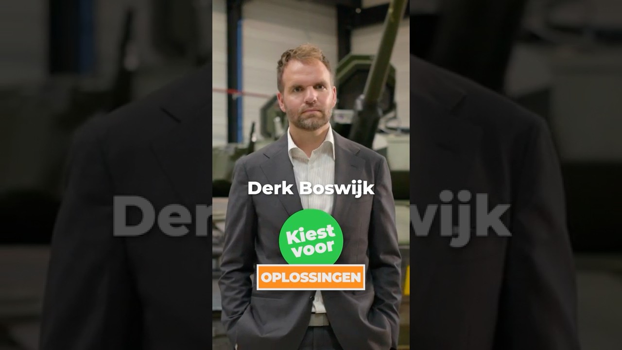 Derk Boswijk (CDA) kiest voor een weerbare samenleving. 