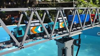 I Built a LEGO Train Track Through Two Gardens