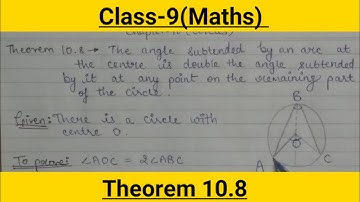 Theorem 10.8||Maths||Class-9||Chapter-10||