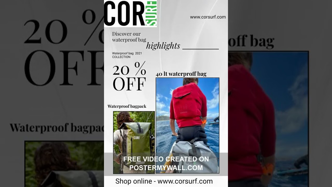 Waterproof Backpack |  Cor Surf